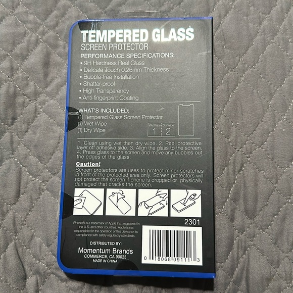 BRAND NEW TEMPERED GLASS SCREEN PROTECTOR FOR iPhone 12 PRO MAX - Picture 2 of 2